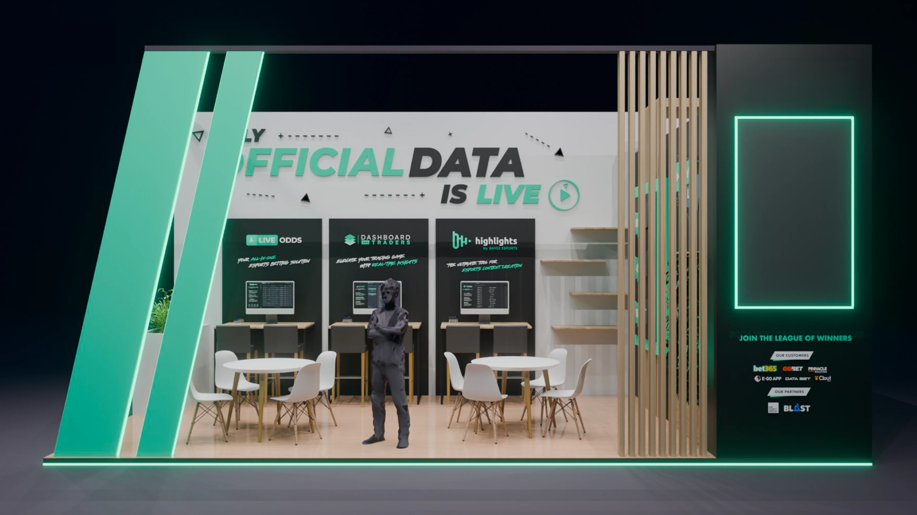Trade show booth design — Official Data Is Live
