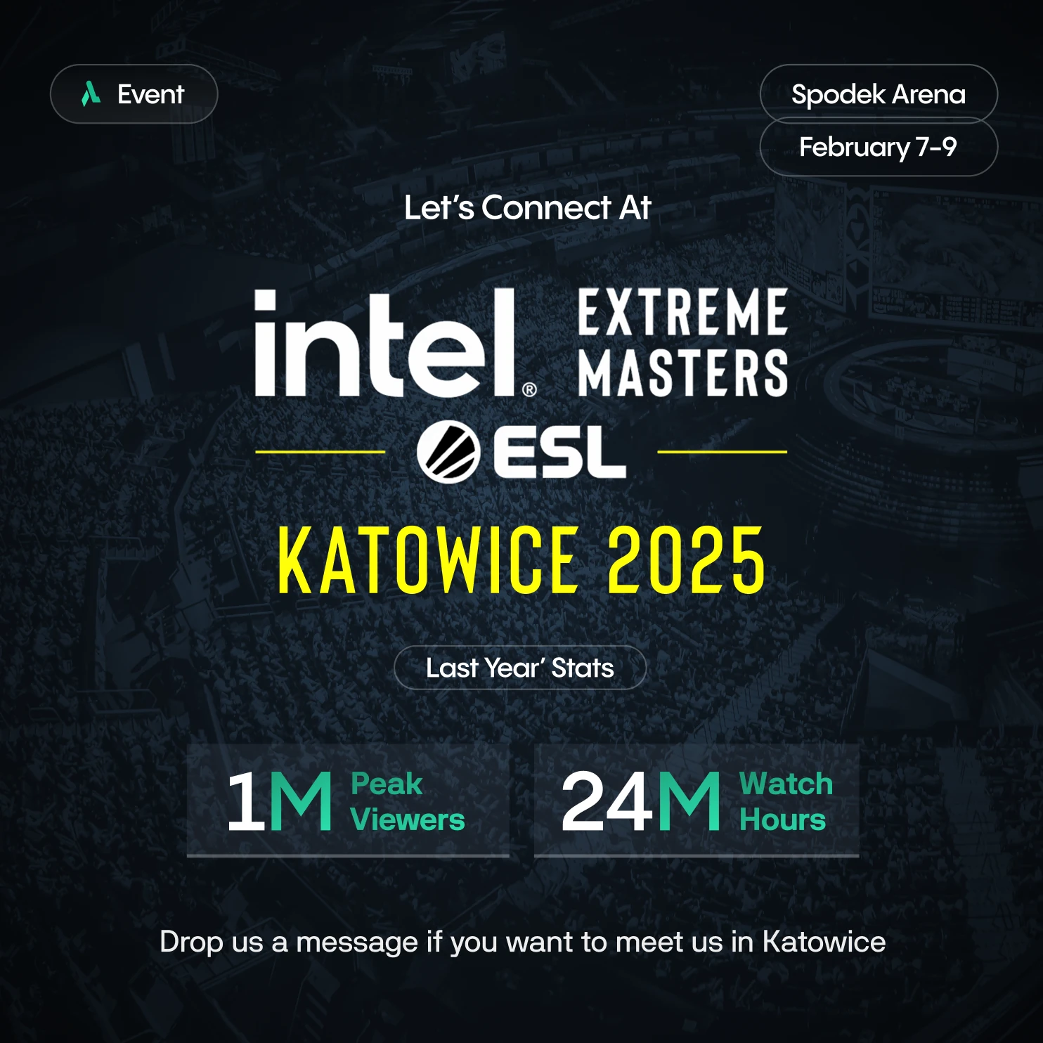 Social post — IEM Katowice 2025